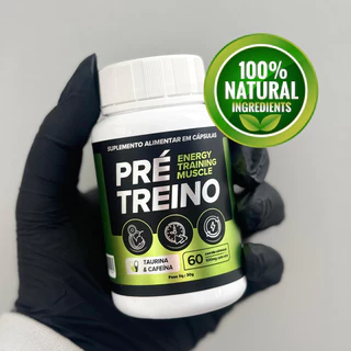 Pré-Treino Suplemento Energia e Disposição Treinos físicos - 60 Caps - Envio Rápido