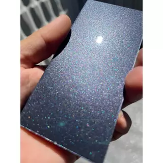 Tinta automotiva base poliester Cinza Granite Perolizado + Perola cristal em pó 1g Exclusiva.