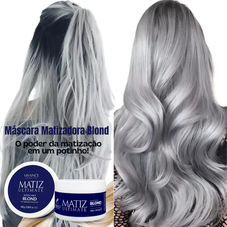 Tonalizante Loiro - Máscara Matizadora Blond - Sem Amônia Para Cabelos ...