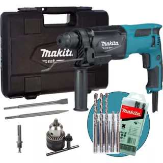Martelete Combinado 800w M8701b Makita Kit Completo Brocas em Oferta na Shopee