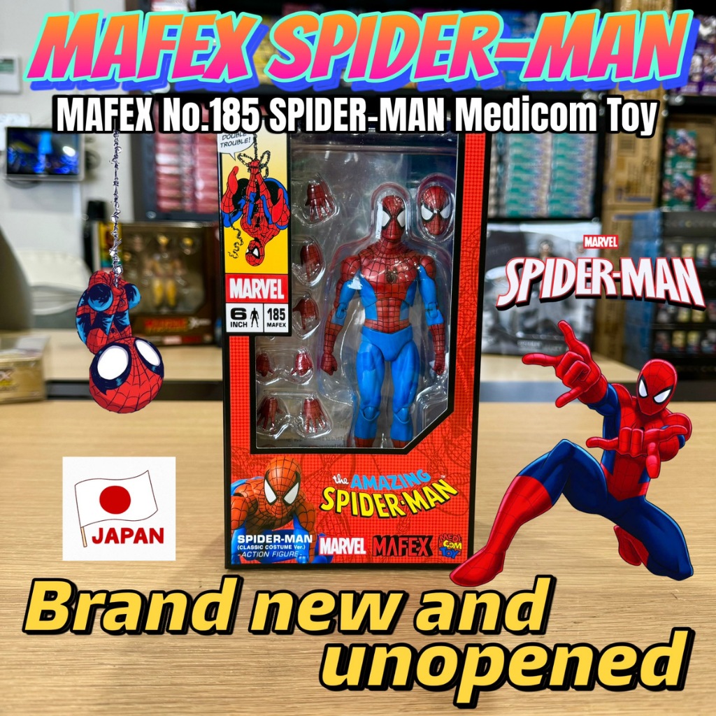 MAFEX No.185 Spider-Man Classic Costume Version Marvel Medicom Toy
