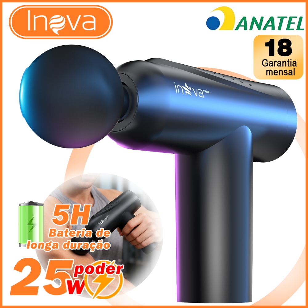 INOVA Massageador Elétrico Alta Frequência Profissional Muscular Massagem massageador corporal fisioterapia