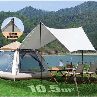 Barraca Camping Grande Impermeável1-4 Pessoas Acampamento Tenda Família em Oferta na Shopee