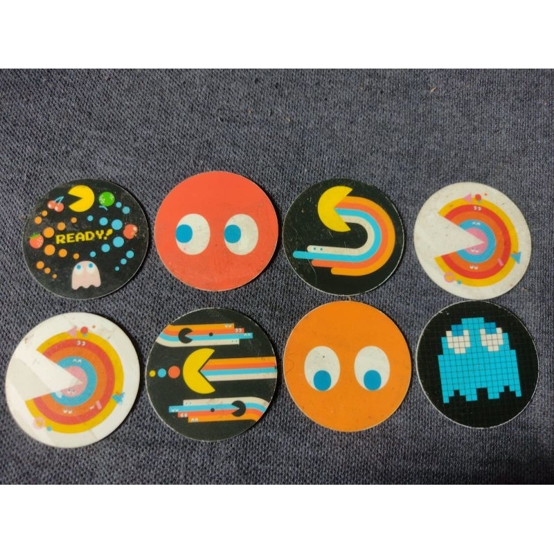 8 tazos PAC Man Elma Chips | Shopee Brasil