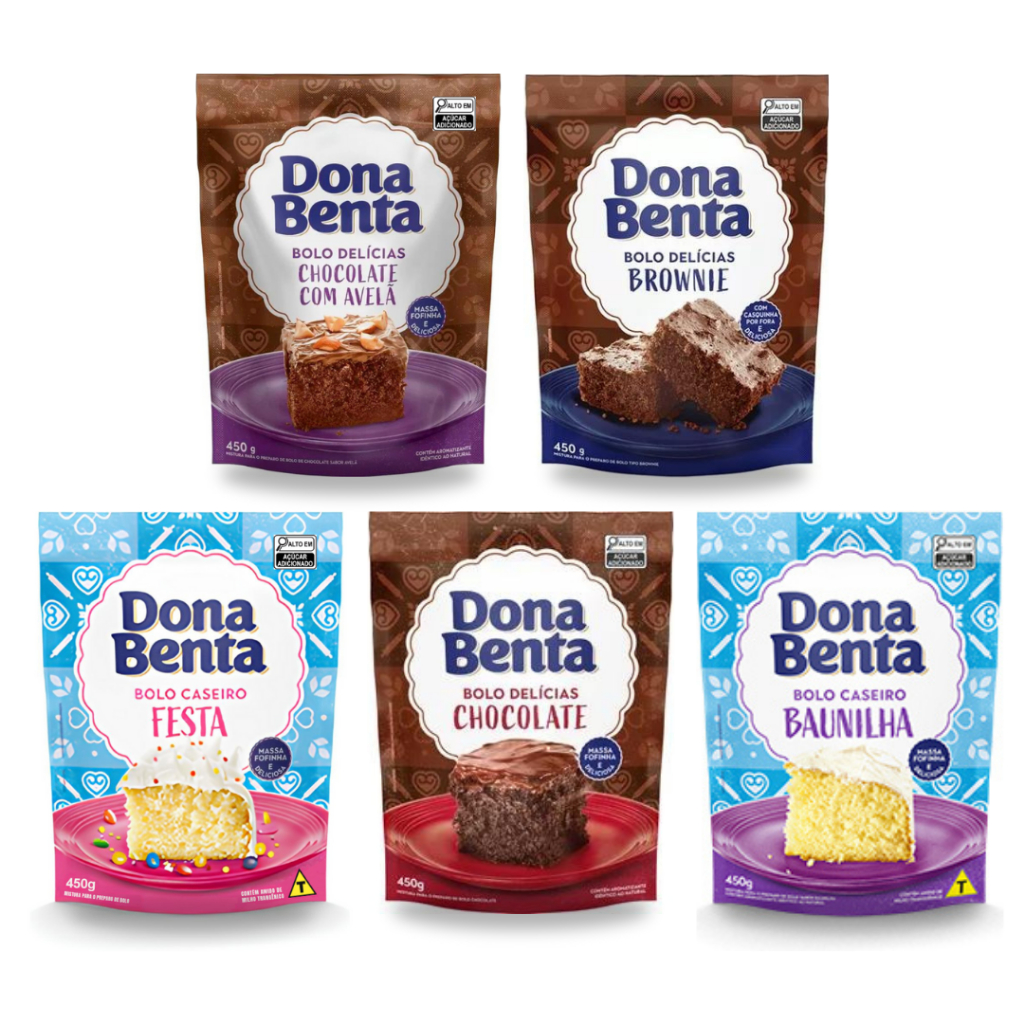 3 Mistura Para Bolo Dona Benta 450g | Shopee Brasil