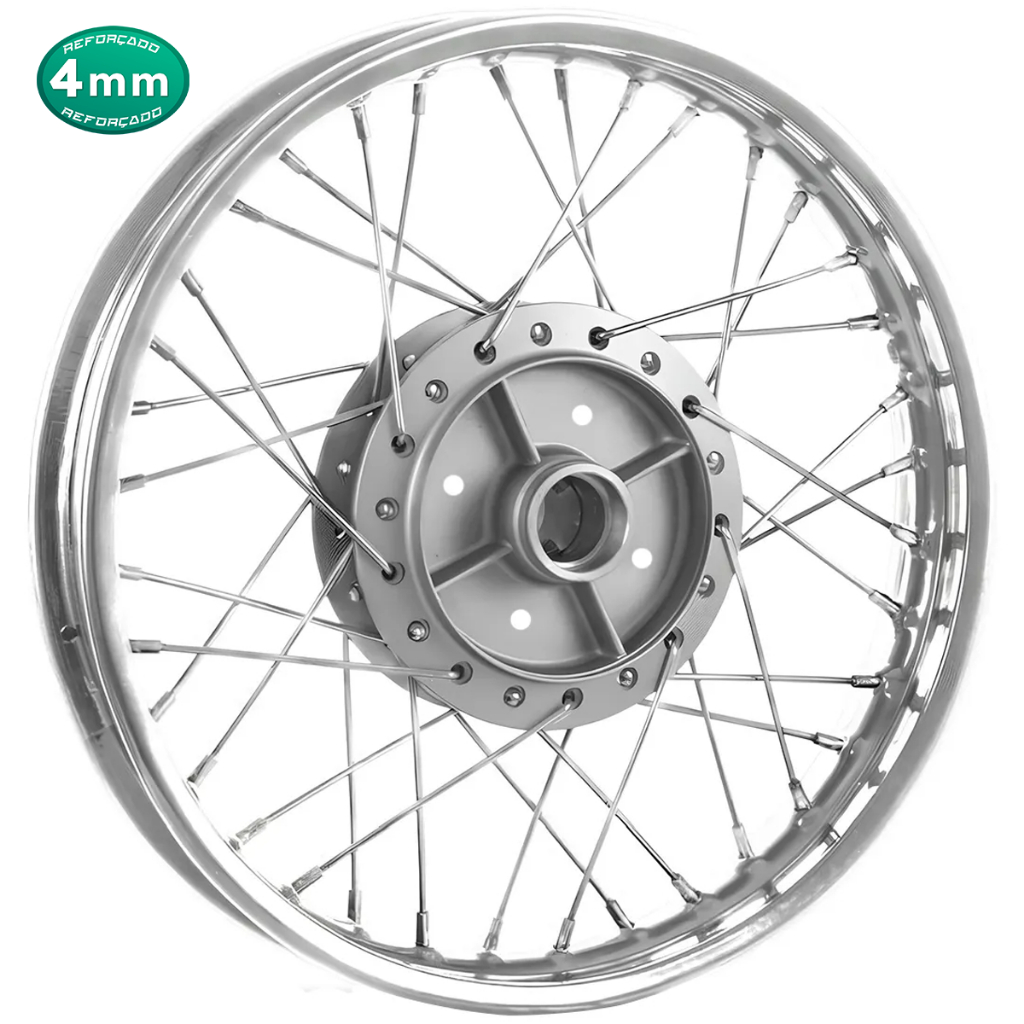 Roda Traseira Ybr 125 00/08 Factor 125 4mm Montada Alinhada