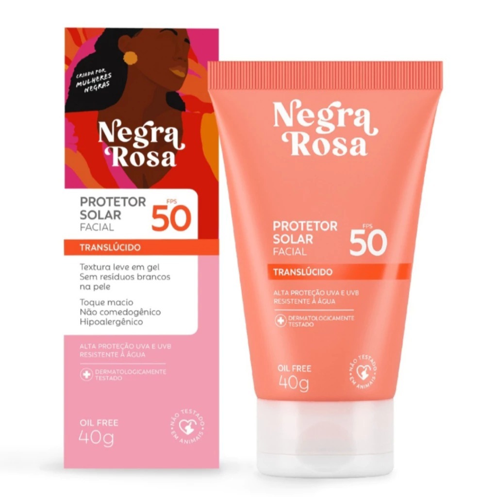 Protetor Solar Translúcido Negra Rosa | Shopee Brasil