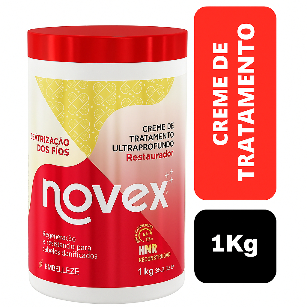 Creme de Tratamento Novex Cicatrização dos fios 1kg - Cabelos ...