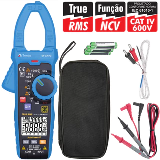 Alicate Amperímetro Digital Minipa Et-3367c 1000a em Oferta na Shopee