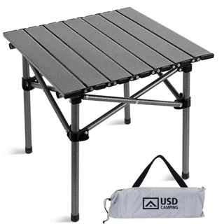 Mesa Camping Dobrável Portátil Alumínio Praia Acampamento Camping Churrasco C/ Bolsa De Transporte Usd