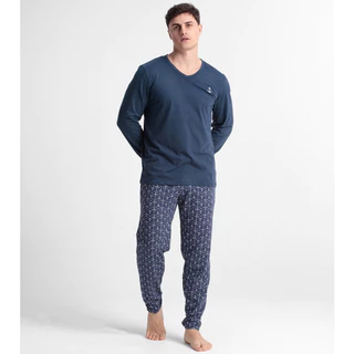 Pijama Masculino Adulto Longo 100% Algodão Inverno em Oferta na Shopee