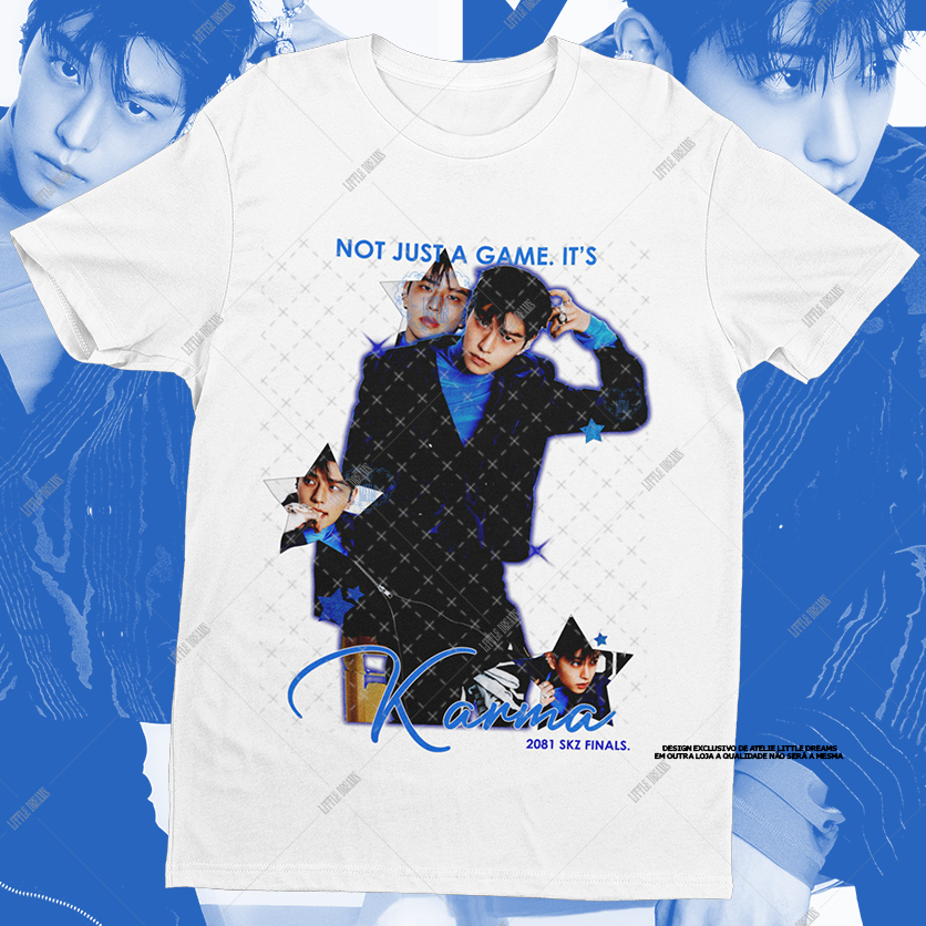 Camiseta SKZ Seungmin Karma - 100% ALGODÃO | Shopee Brasil