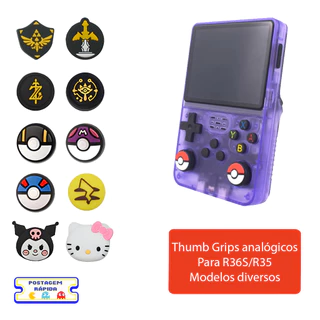 Thumb Grips Analógicos para R36S, Anbernic, Powkiddy e Retroid – Proteção e Precisão