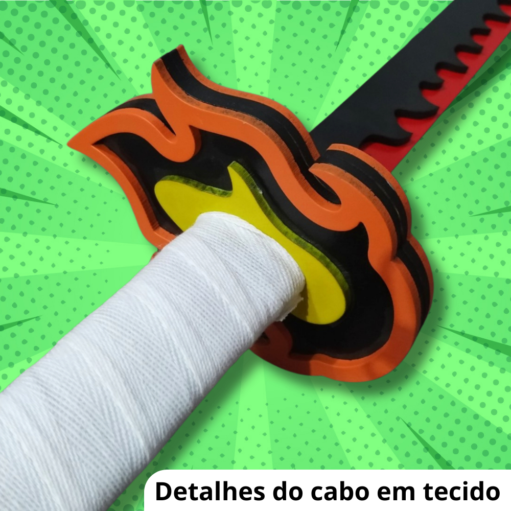 Espada Katana Rengoku Kyojuro Demon Slayer | Shopee Brasil