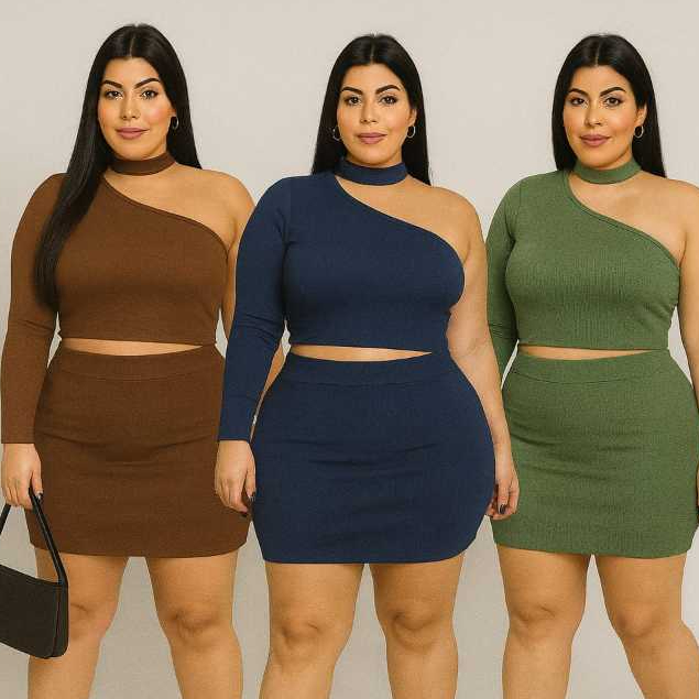 DRAPA PLUS - CONJUNTO KELLY PLUS SIZE glamour | Shopee Brasil