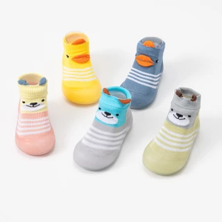 💓Meia com Sola Sortida Bebê com Emborrachada Antiderrapante Infantil Menina Menino 0 a 3 anos em Oferta na Shopee