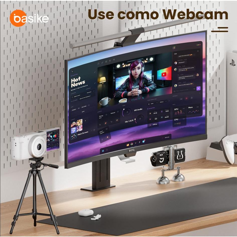 Astgn X Basike Câmera Digital Compacta | 64MP | 4K | Zoom 16X