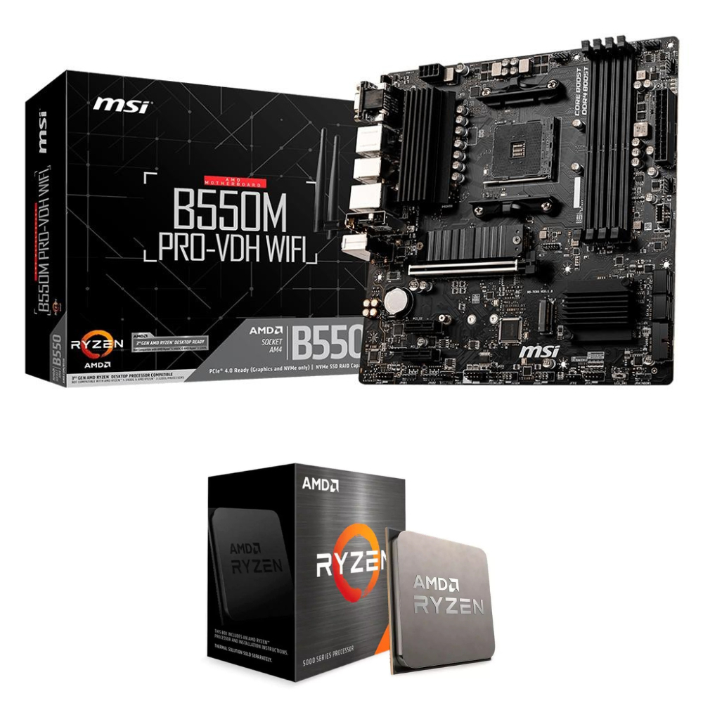 Kit Placa-Mãe MSI B550M Pro-VDH WiFi+Ryzen 7 5700X | Shopee Brasil