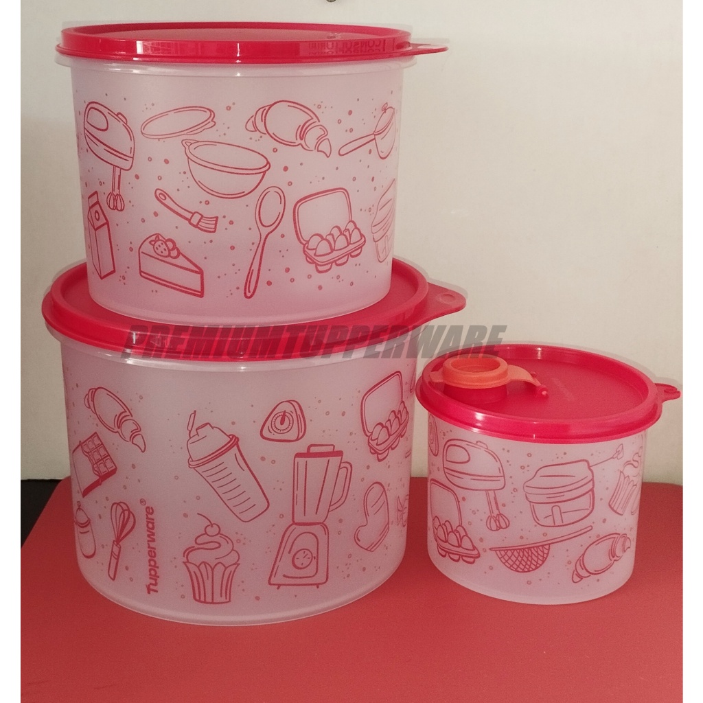 Tupperware Kit Receitas 3 Peças ( Caixa 2,4 L + Caixa 1,1 L Redondinha ...