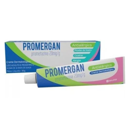 CREME PARA PICADA DE INSETOS, ALERGIA, COCEIRA PROMERGAN 30G | Shopee ...