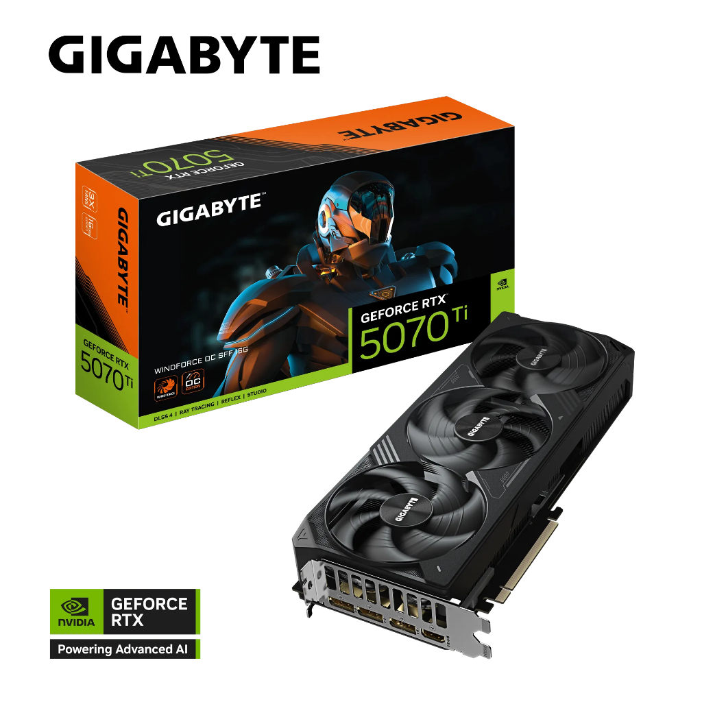 Gigabyte RTX 5070 Ti 16GB Windforce SFF Compacta