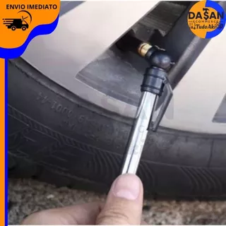 Calibrador de Pneu Manual com Medidor de Pressão – Ideal para Carros, Motos e Bicicletas