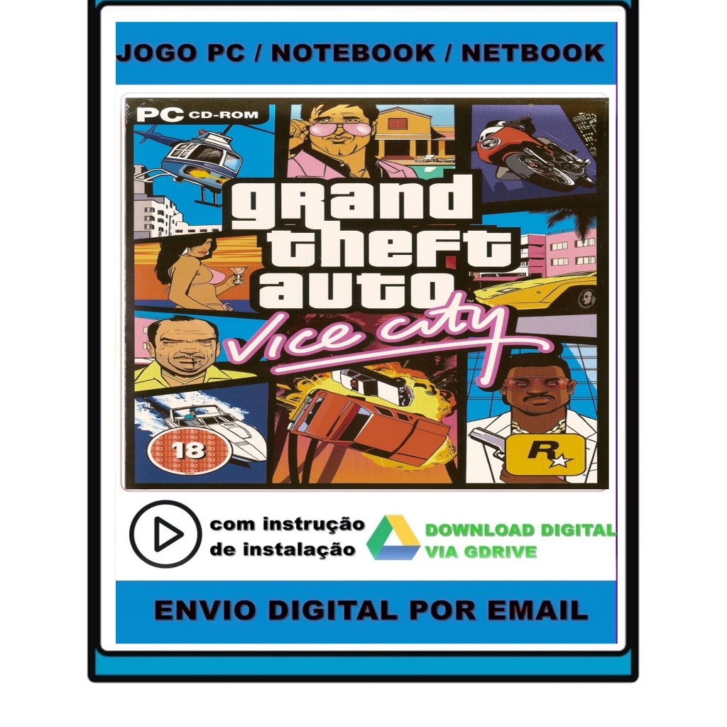 Gta Vice City Clássico - Pc | Shopee Brasil