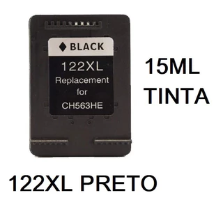 Cartucho 122XL Preto Compatível 1000 J110, 1050 J110a, 1055 J410