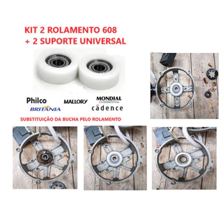ADAPTADOR DE BUCHAS PARA ROLAMENTO 608 SERVE EM QUALQUER VENTILADOR DE 30 40 50 CM