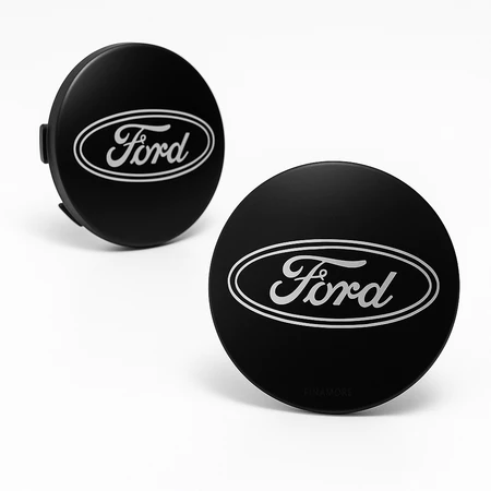 Kit Calotinhas Miolo Roda Ford Fusion Ecosport 55mm Preto