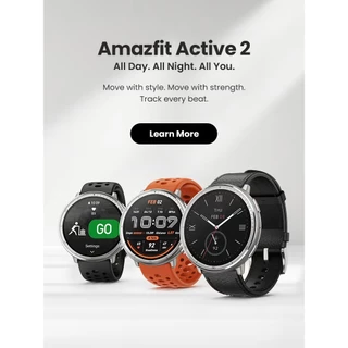 ⚡Smartwatch Amazfit Active 2 Round Preto com NFC 5ATM Tela AMOLED GPS Alexa Monitor Cardíaco SpO2