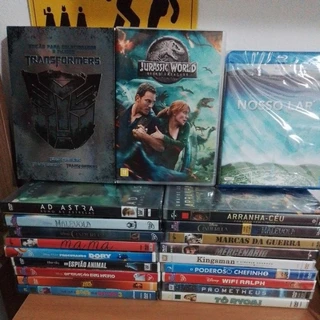 Filmes em DVD vários títulos: Jurassic World, Até que a sorte nos separe 3, Tô Ryca e muito mais