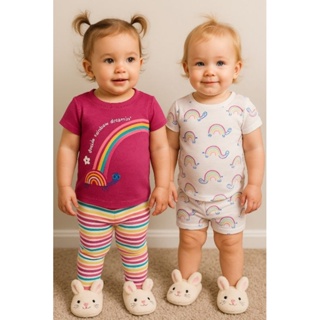 Pijama 4 Peças Carter Arco-Íris 24 meses em Oferta na Shopee