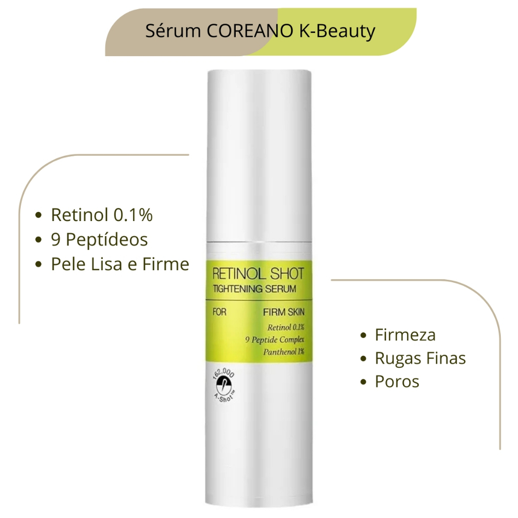 [celimax] Sérum Coreano Retinol Shot 30ml – Retinol + Peptídeos ...