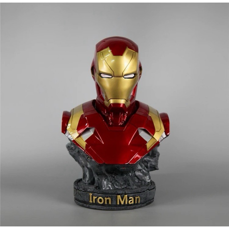 Busto iron man resina premium + garantia ENVIO IMEDIATO