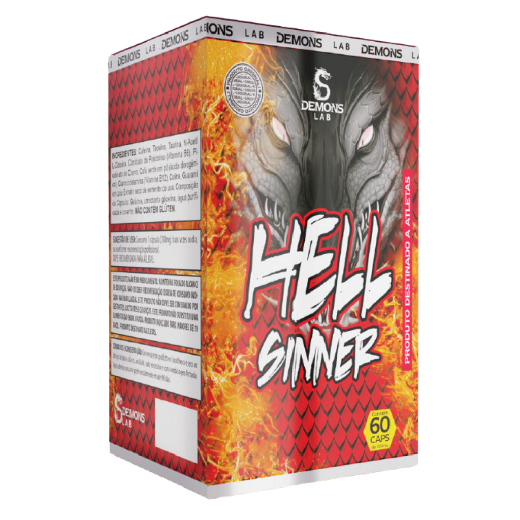 Termogênico Hell Sinner Pote 60 Caps - Demons Lab | Shopee Brasil