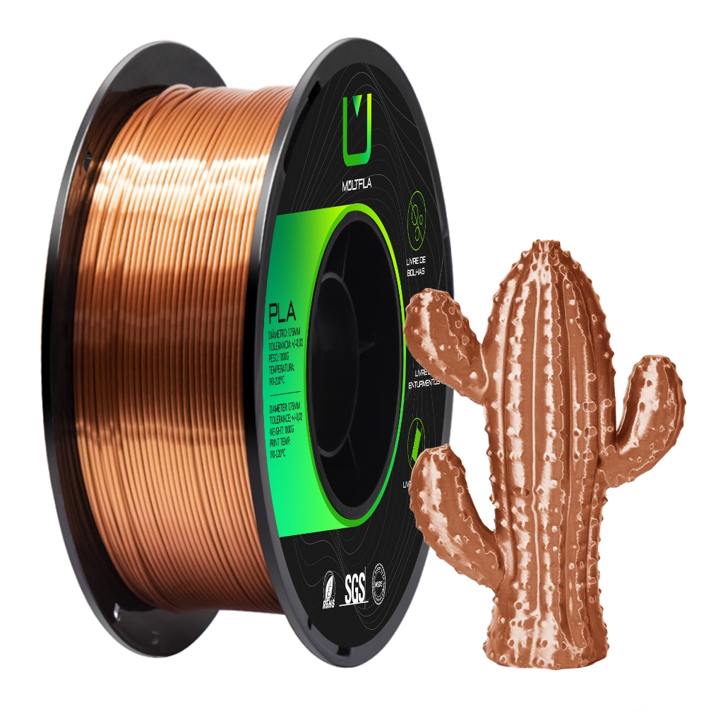 Filamento PLA Silk Impressora 3D Bronze Metalizado 1kg - 1,75mm ...