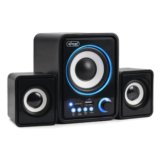 Caixa De Som 2.1 16w PC Com Subwoofer Aux P2 Usb Knup Pequena