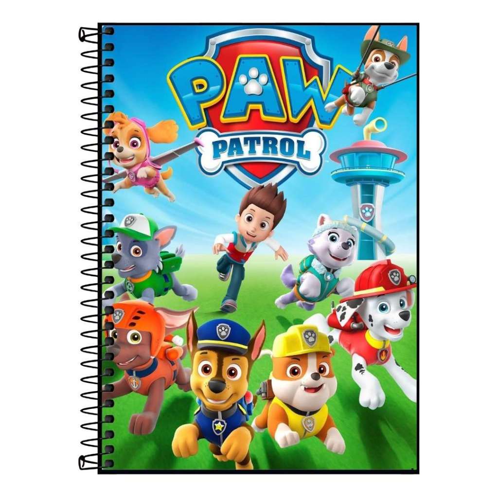 Caderno Personalizado Patrulha Canina Com Varias Capas Para Escolher ...