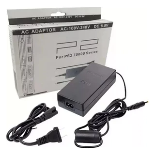 Fonte Carregador Tomada Playstation 2 Ps2 Bivolt 110v/220v / Cabo AV áudio e vídeo