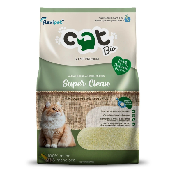 Kit 4 Areias Catbio Biodegradável 4 Kg - Max Clean - Grãos Mistos