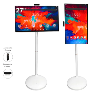 Tela Interativa Touch 27” Full HD IPS Octa‑core Câmera 10000mAh Pedestal Ajustável Comando de Voz IA em Oferta na Shopee
