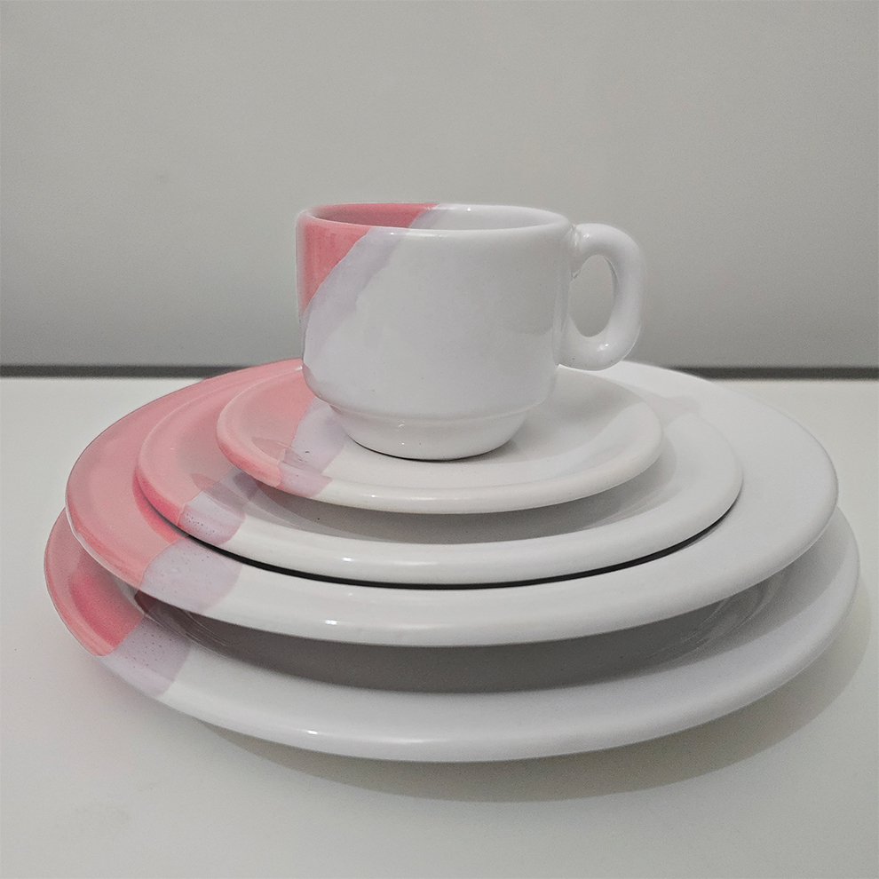 Aparelho de jantar 20 peças completo - Porcelarte