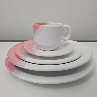 Aparelho de jantar 20 peças completo - Porcelarte