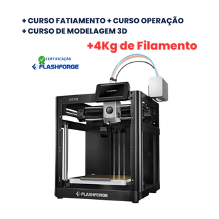 Impressora 3D Flashforge AD5X + 4Kg Filamento + 3 Cursos