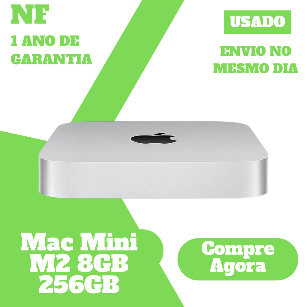 USADO] Mac Mini M2 8GB RAM 256GB Novo Original com Nota Fiscal