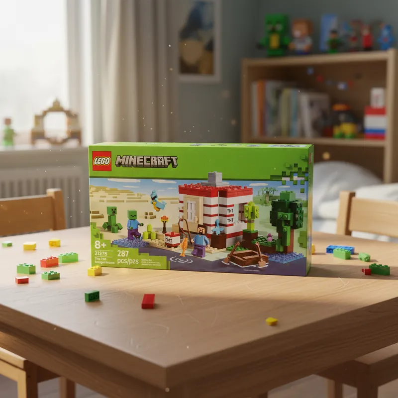 Lego Minecraft O Encontro com o Guarda 21274 | Shopee Brasil