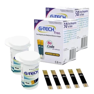 Kit 100 Tiras Reagentes G-Tech Free (2 Frasco C/ 50 Tiras) em Oferta na Shopee
