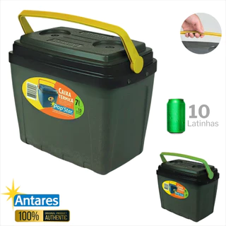 Caixa Térmica PopStar 7 Litros/10 Latas Antares Cooler Com Alça
