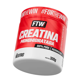 FTW Creatina Monohidratada Pote 300g 100% Pura - Energia, Força e Resistência - Absorção Rápida em Oferta na Shopee